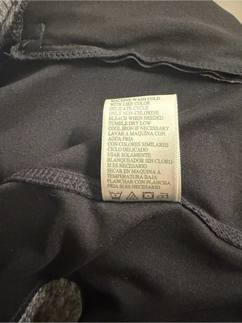Tangerine Womens 2pc Tracksuit Set Full Zip Pockets Stretch S Black Gray Black